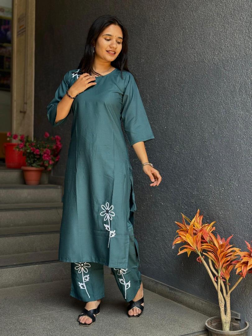 Luxury Teal Colord Set