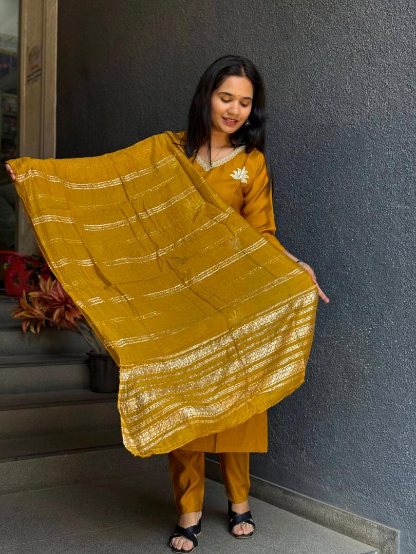 SAFFRON AURA SUIT SET